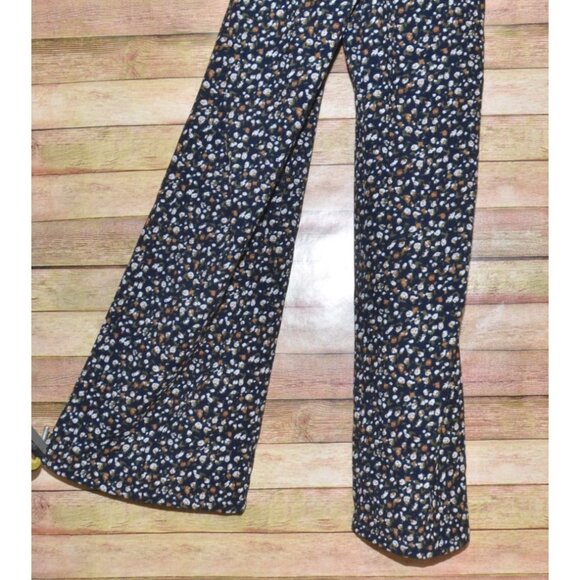 Saint Geraldine Ditsy Micro Floral Cord Overall Size M Black Jumpsuit Boho Retro - Picture 9 of 12